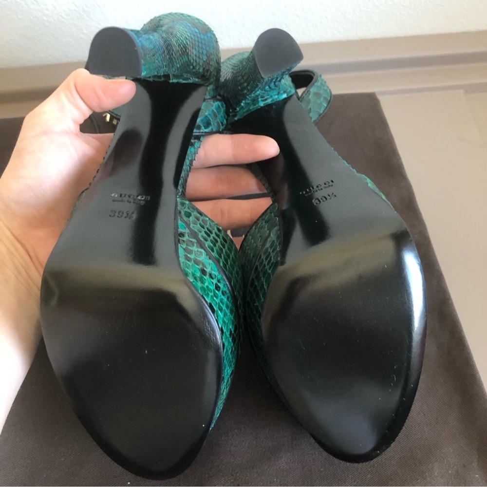 Gucci Huston Python Platform Pumps 39.5 EU - Picture 8 of 8